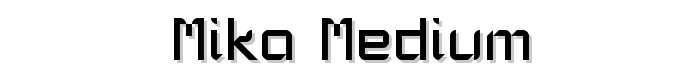 Mika Medium font